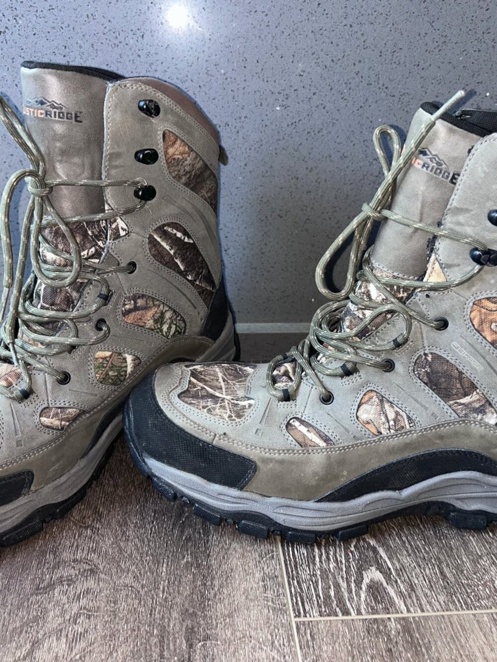 Rustic Ridge Mens Hunting Boots Size 13M Style 1742277 Realtree Camo Shoes